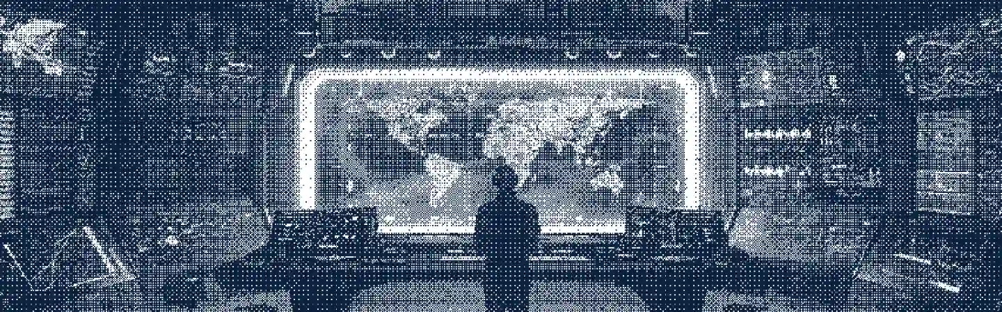 Control Room view of the globe banner